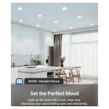 Sunco 6pk 6in Ultra Thin LED Lights 6000K