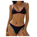 XL ZAFUL Women's Tie Back Padded Bikini Set