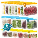 IDEATECH 20Pack Reusable Bags Dishwasher Safe