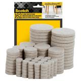 Scotch Felt Pads 162 PCS Beige, Self-Stick