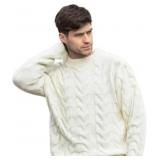 (S) Cable Knit Cardigan, White