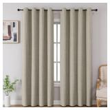 CUCRAF Blackout Curtains, 52x84, Beige