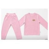 3T-4T pink pajama top and bottom set