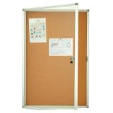 Enclosed Lockable Cork Bulletin Board 36x24