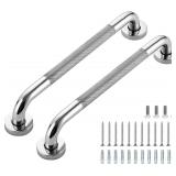 Shower Grab Bars, 16' Stainless Steel, 2-Pack
