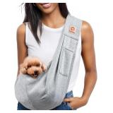 Tomkas Dog Sling Carrier - 3-10 lbs (Grey)