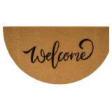 Half Round Welcome Doormat - Coir Non-Slip