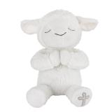 NoJo Baptism Plush Lamb with Cross Embroidery