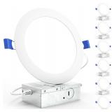 Sunco 6pk 6in Ultra Thin LED Lights 6000K