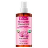 Yoken Organic Rose Water Spray, 8 oz