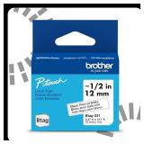 Brother P-Touch BTAG231 Black Tape 0.5in