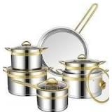 $200 XDCY 11-Piece Stainless Steel Pots & Pans Set