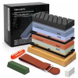 Knife Sharpener Stone Set, 4-Side Grit