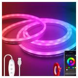 LED Neon Lights 6.6ft USB RGB Rope Light