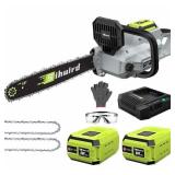 60V 18-Inch Cordless Chainsaw, 2x4.0Ah Battery