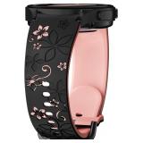 Flower Engraved Band for Galaxy Watch 40-46mm