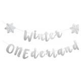 Winter Onederland Banner for 1st Birthday