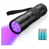 Consciot UV Black Light 12 LED 395nm Mini Torch