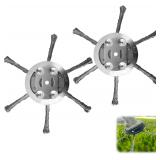 2Pcs Steel Wire Trimmer Head, 6' Cutter