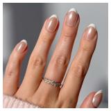Glamnetic Press On Nails - White French Tip