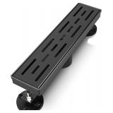 WEBANG 12-Inch Linear Shower Drain Matte Black