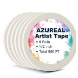 AZUREAL Artist Tape: 6 Rolls, 1/2' x 590 ft