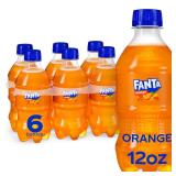 Fanta Orange Soda, 12 fl oz Bottles, 6 Pack