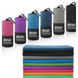 BOGI Microfiber Travel Towel 40'x20' Black