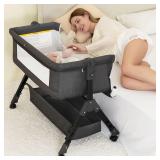 $140 BCOL Baby Bassinet: 3-in-1 Bedside Sleeper