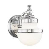 $127 Livex Oldwick 1 Wall Light   Polished Chrome