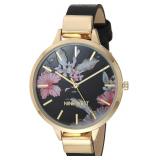 Nine West Women's Floral Dial Strap Watch