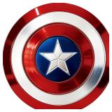 18.7-Inch Metal Round Shield: Cosplay Prop