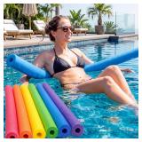 Hanaive 6 Pack Pool Noodles 52' x 2.5' Hollow