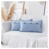 Home Brilliant 12x20 Pillow Cover, 2pk