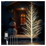 $105 Birch Tree 945 LED Lights 5ft with Timer
