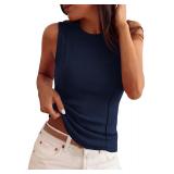 (Medium) PrettyGarden Sleeveless Ribbed Tank Top 2