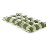 Buffalo Check Bench Cushions - Olive