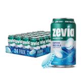 24 Pack - Zevia Zero Sugar Cola Soda, 12 oz Cans