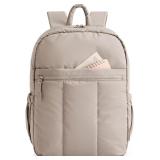 BAGSMART 15.6' Laptop Backpack, Women, Camel