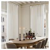 TWODRAPES 102in Curtains 70in Linen Cream