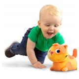 B. toys Plush Crawling Cat   Meowing Toy