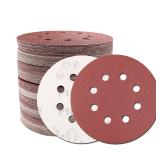 5-Inch 8-Hole Sanding Disc, 180 Grit, 100-Pack