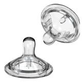 Nanobebe Nipples Baby Bottle Nipples, 2-Pack
