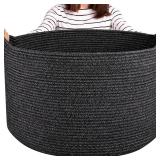 OIASKET Large Woven Storage Baskets Black