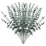 Eucalyptus Stems 24 Pcs, 18' Plastic Decor