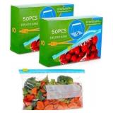 100 Pcs Food Storage Bags (1L)