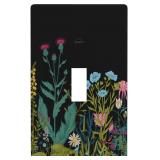 Boho Flowers Floral Light Switch Cover 1-Gang