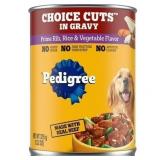 4Ct Pedigree Prime Rib Wet Dog Food 13.2 oz x12