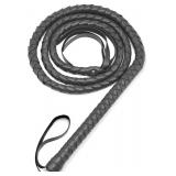 Black Whip for Halloween, PU Leather 6.5 ft