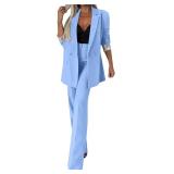 Womens 2-Piece Blazer & Pants Suit